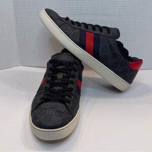 Gucci Ace GG Supreme Canvas Sneakers size -12 men -GUC